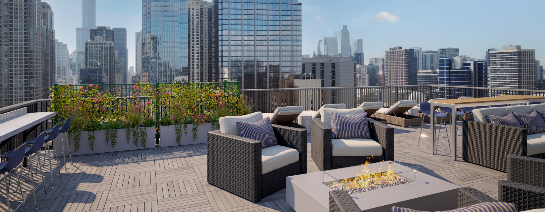 A brand‑new rooftop lounge designed for city views, casual gatherings, and elevated everyday living.